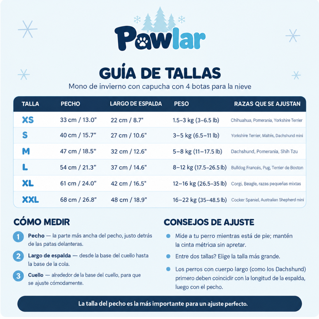 Traje de Invierno para Perros Pawlar